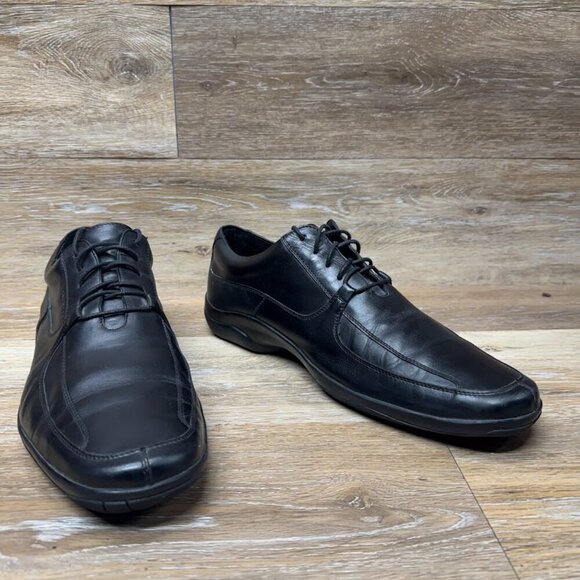 Quirelli Black Leather Oxfords Men's Size 11 - Picture 6 of 7